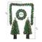 5pc. Pre-Lit Artificial Christmas Tree, Wreath, & Garland Entryway Set, Color Changing LED Lights by Ashland®